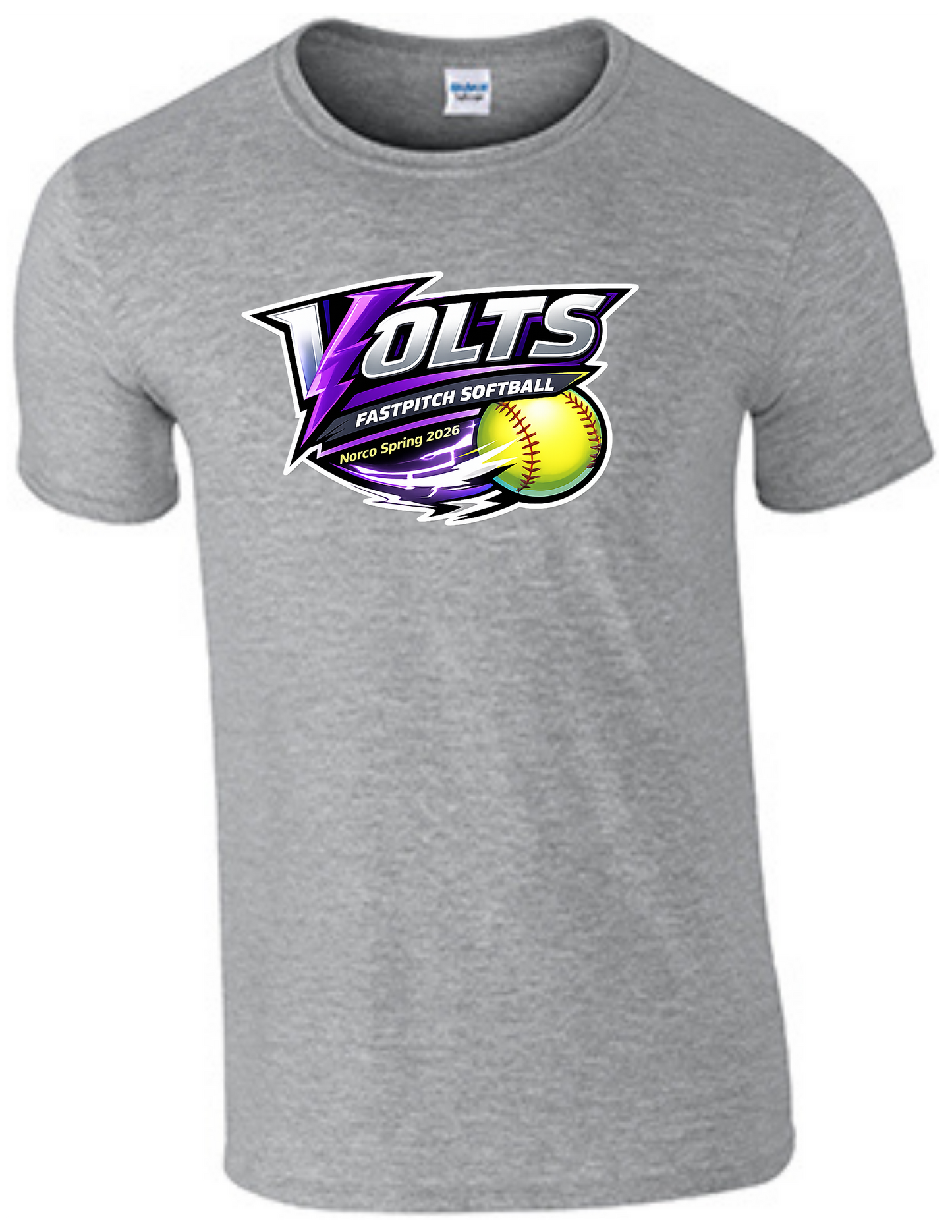 Volts Softstyle T-Shirt - Gray