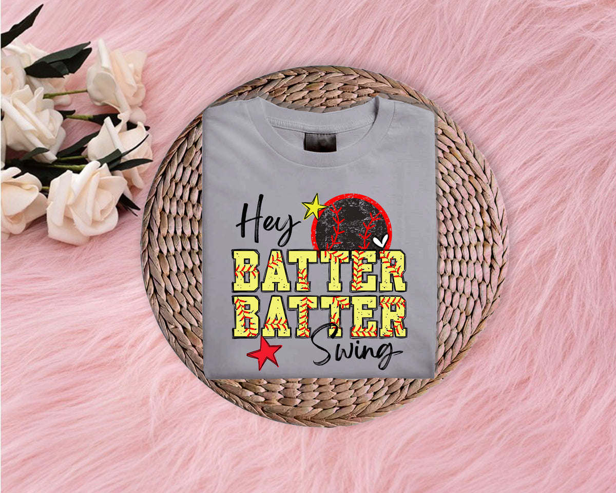 Hey Batter Batter Softstyle T-Shirt (Multiple Colors)