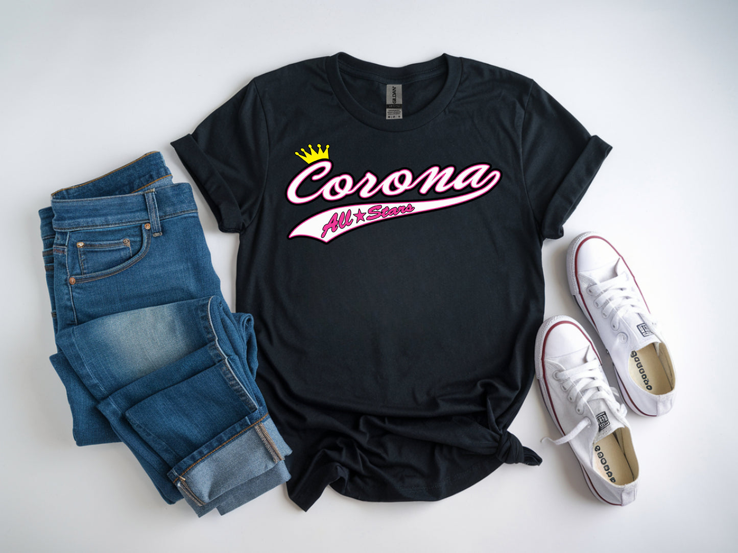 Corona All Stars Softstyle T-Shirt - Black (Style 2)