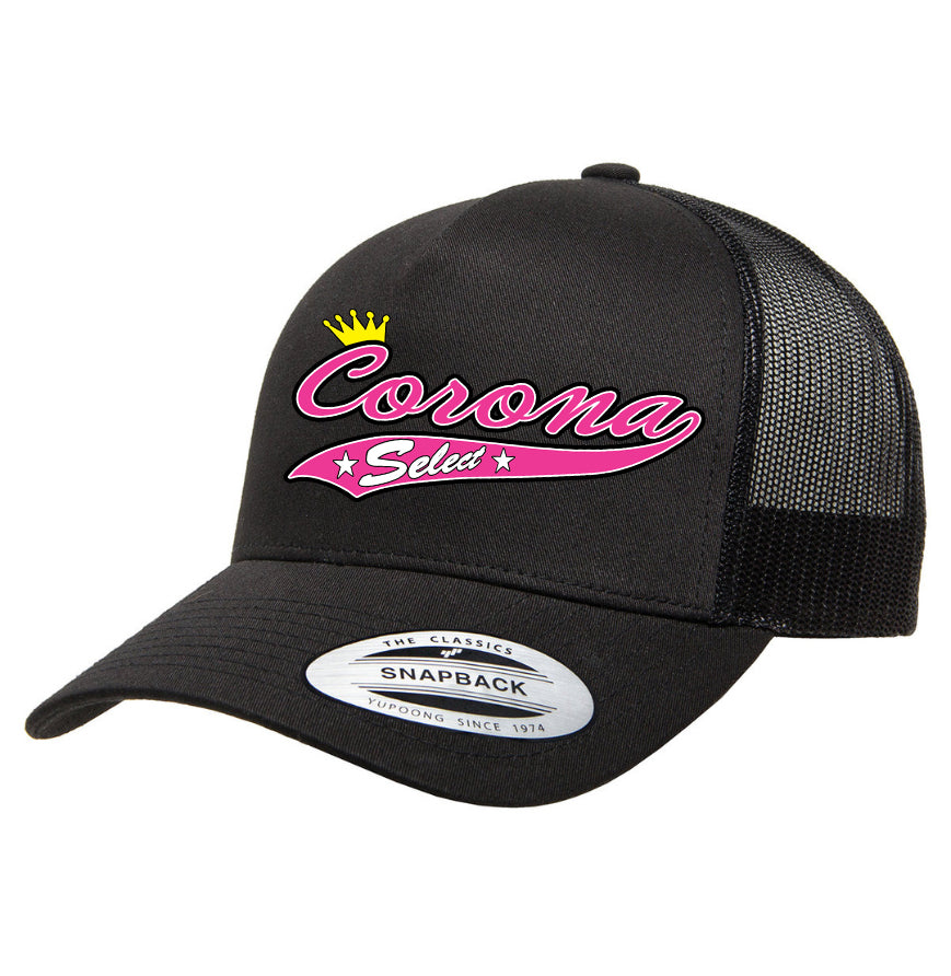 Corona Select Snapback Trucker Hat - Black (Style 1)