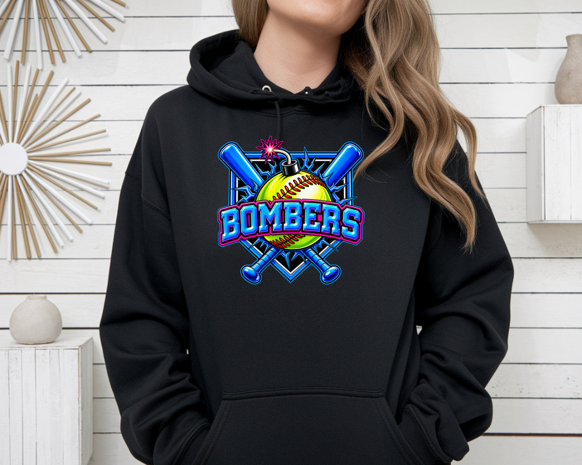 Bombers Pullover Hoodie - Black