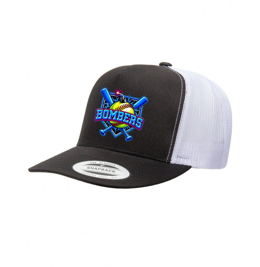 Bombers Snapback Trucker Hat - Black/White