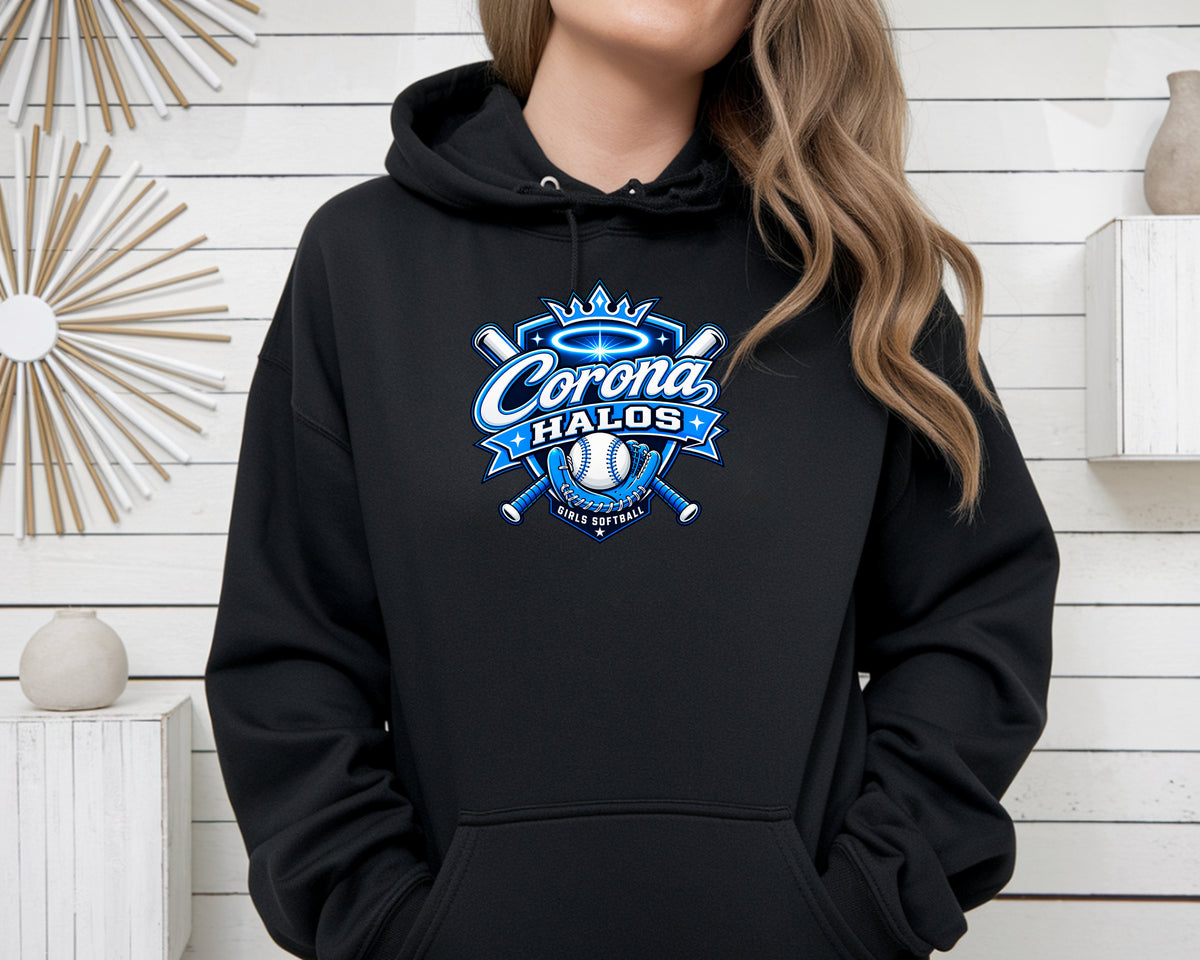Corona Halos Pullover Hoodie - Black