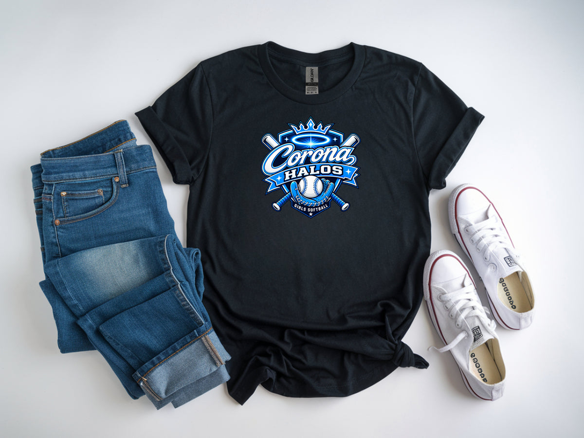 Corona Halos Softstyle T-Shirt - Black