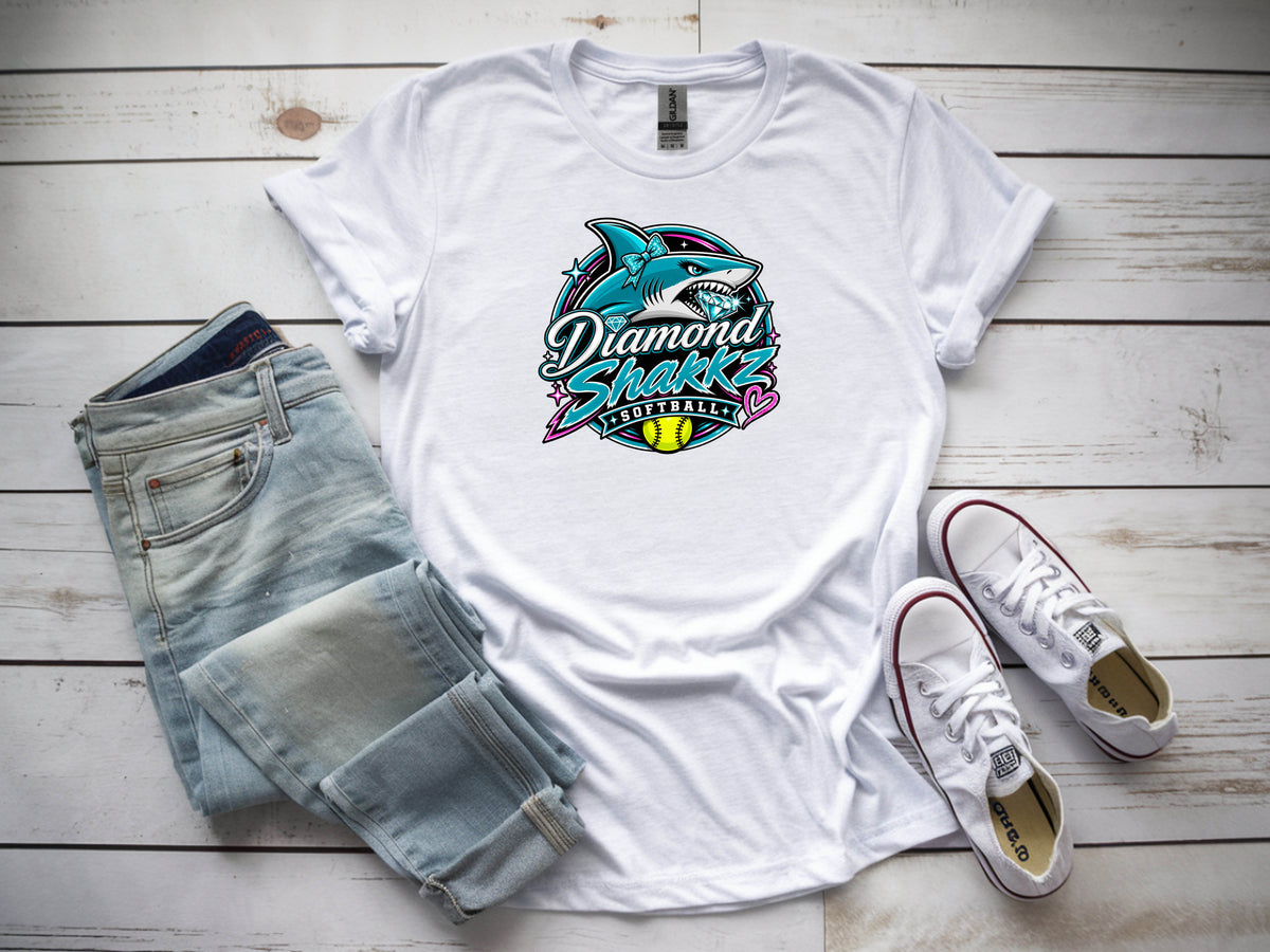 Diamond Sharkz Softstyle T-Shirt - White
