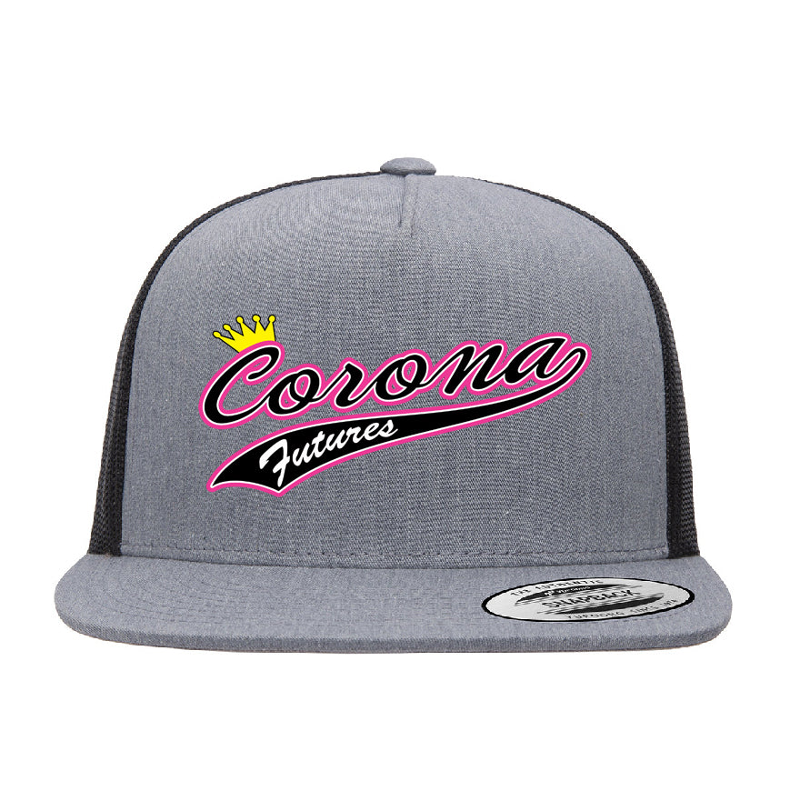 Corona Futures Snapback Trucker Hat - Gray/Black (Style 3)