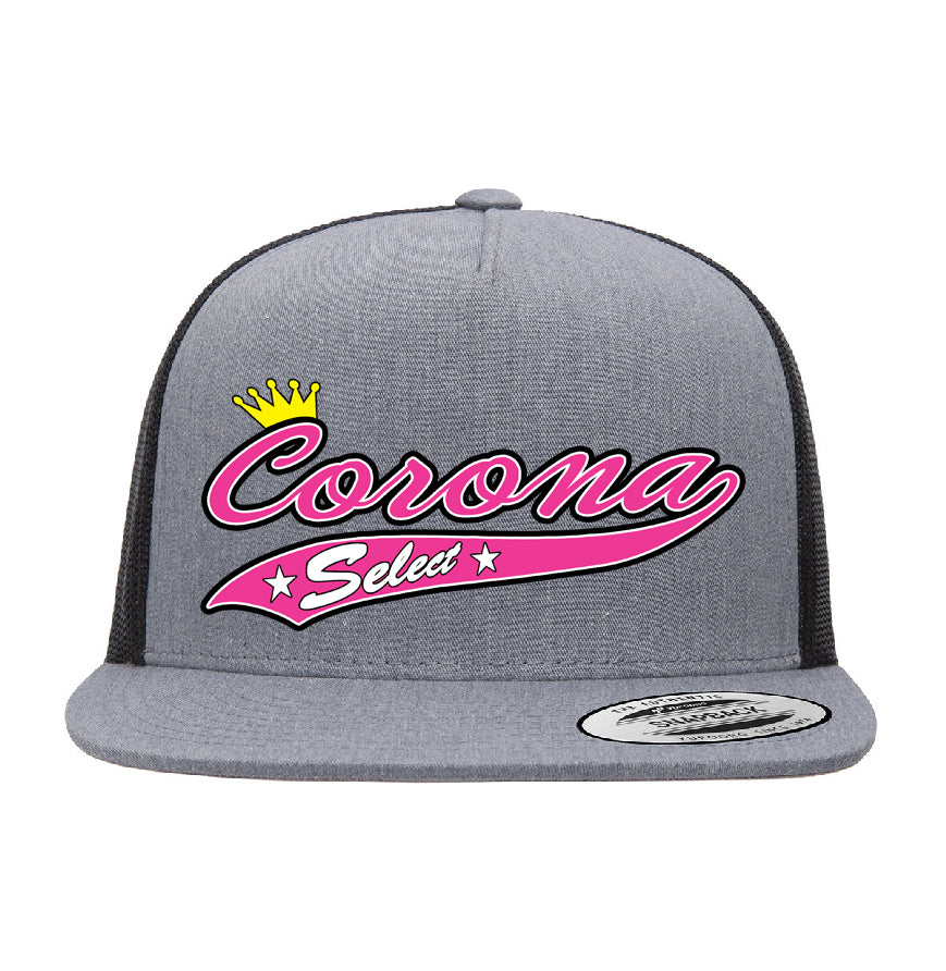 Corona Select Snapback Trucker Hat - Gray/Black (Style 1)