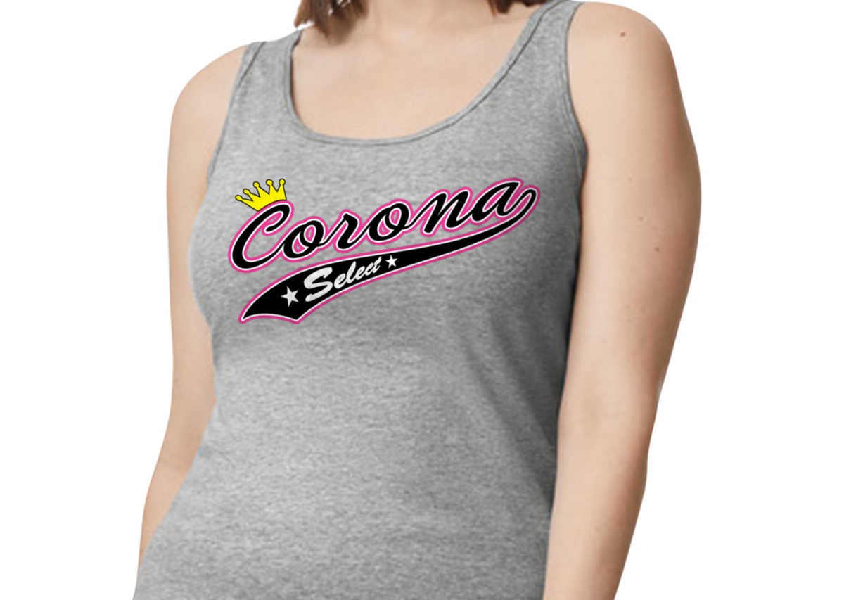 Corona Select Softstyle Women's Fitted Tank Top - Gray (Style 3)
