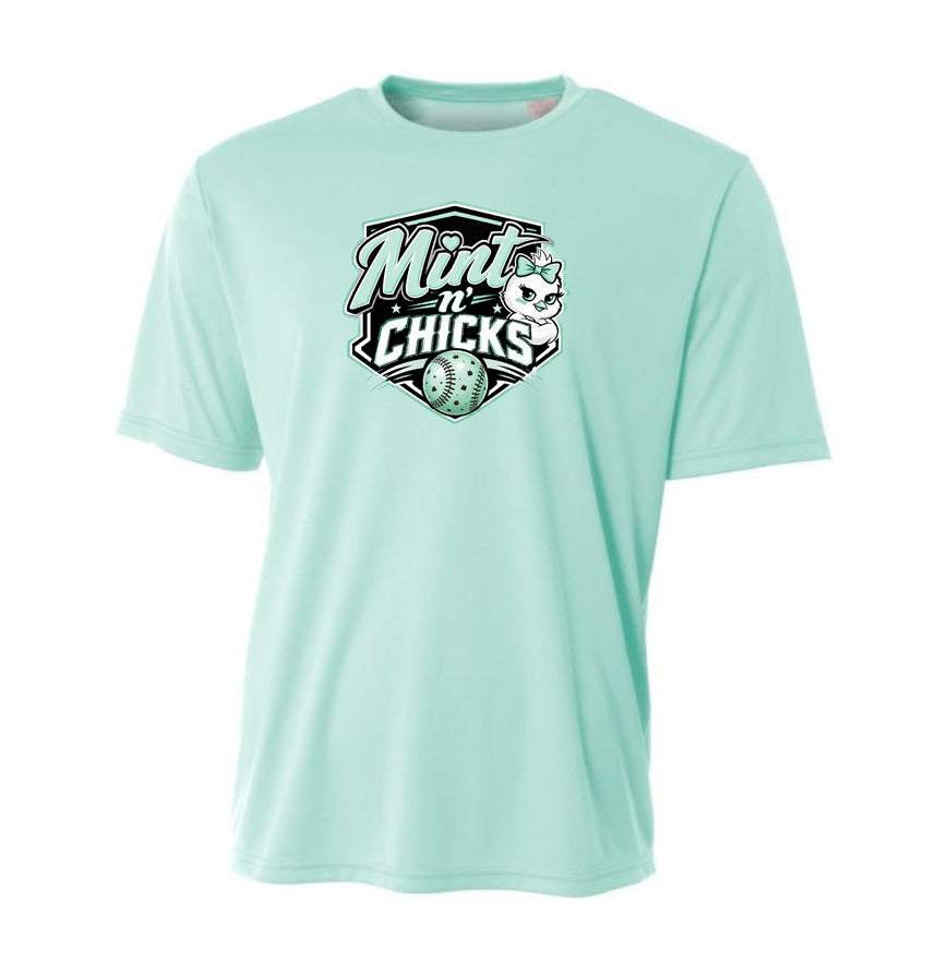 Mint N' Chicks Dryfit Performance Tee - Mint