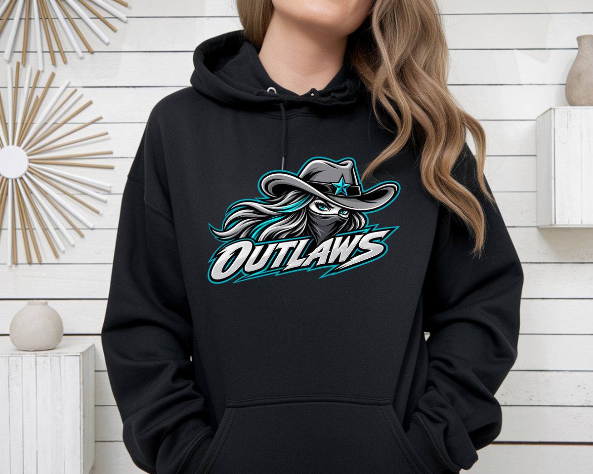 Outlaws Pullover Hoodie - Black
