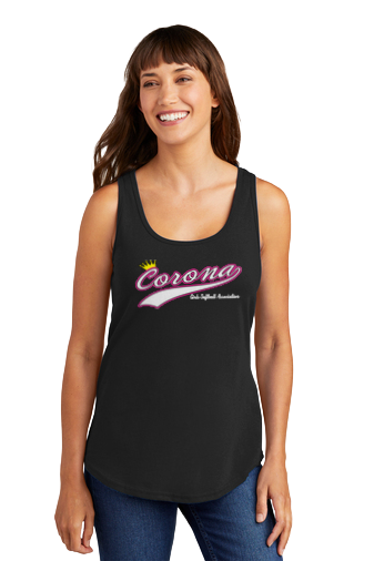 Corona Softball Women's Tank Top - Black (Style 2)