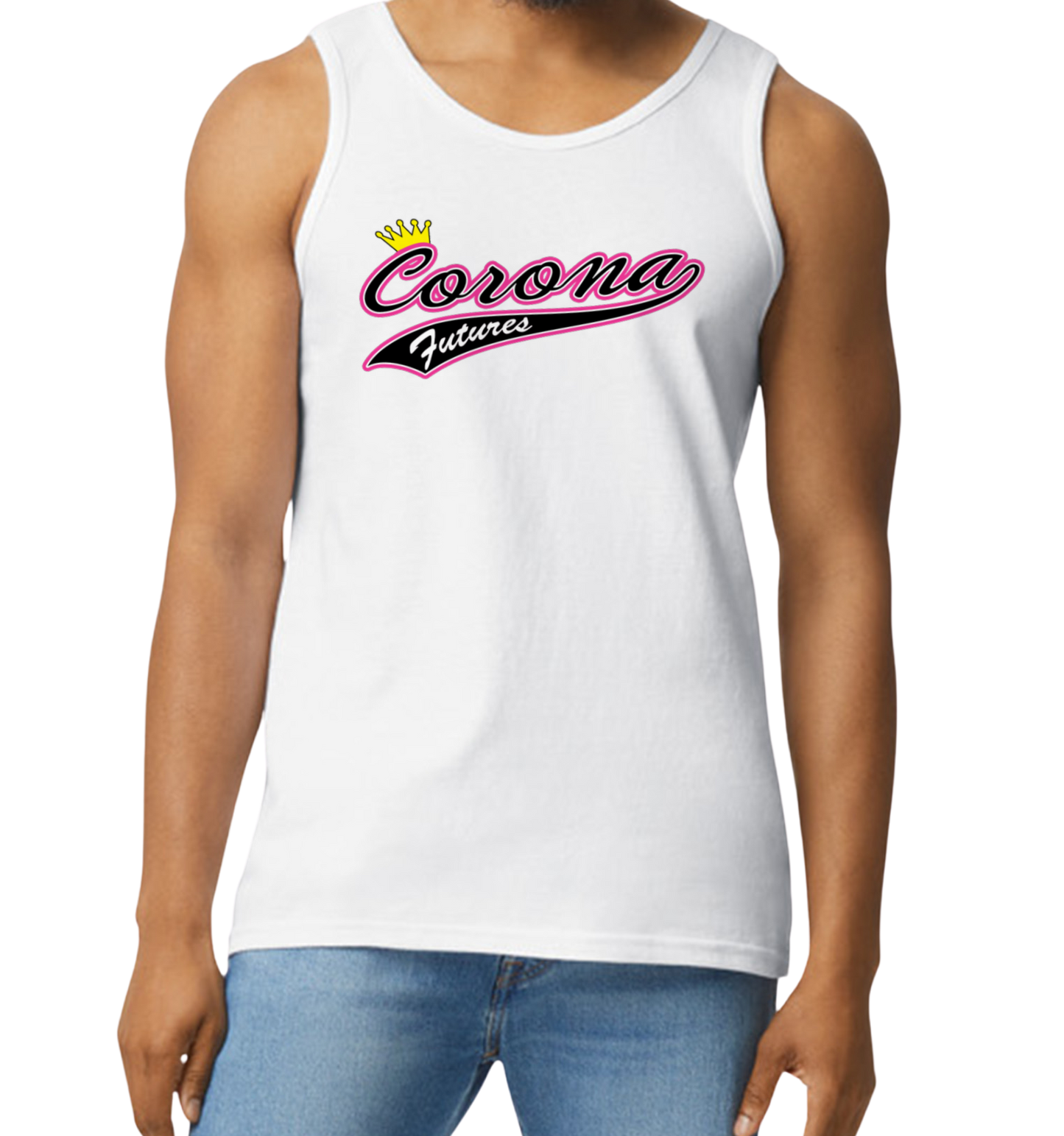 Corona Futures Men's Tank Top - White (Style 3)