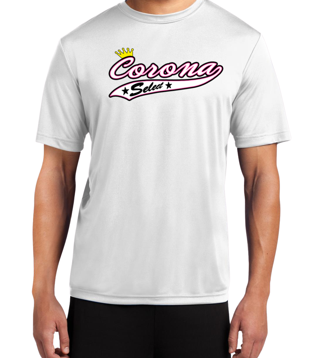 Corona Select Dryfit Performance Tee - White (Style 2)