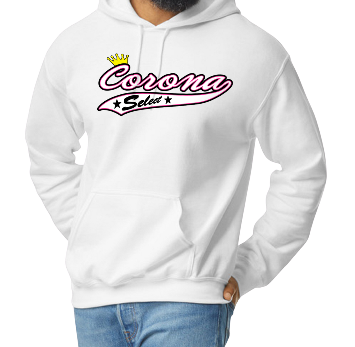 Corona Select Pullover Hoodie - White (Style 2)