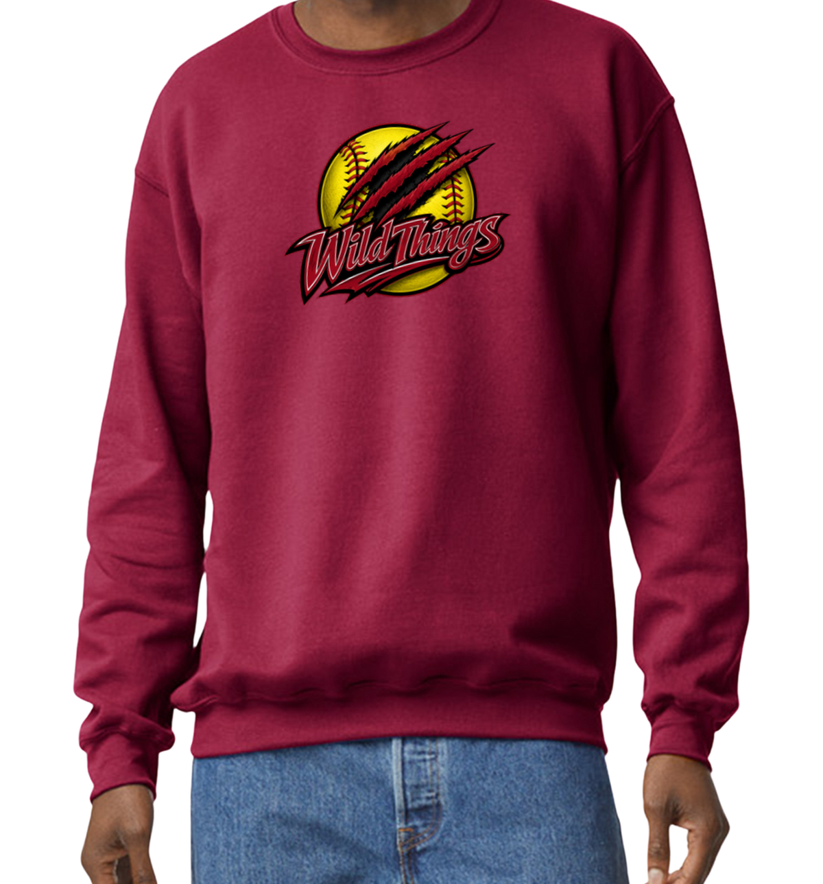 Wild Things Crew Sweatshirt - Cardinal