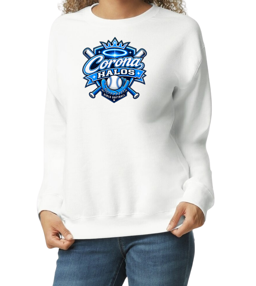 Corona Halos Crew Sweatshirt - White