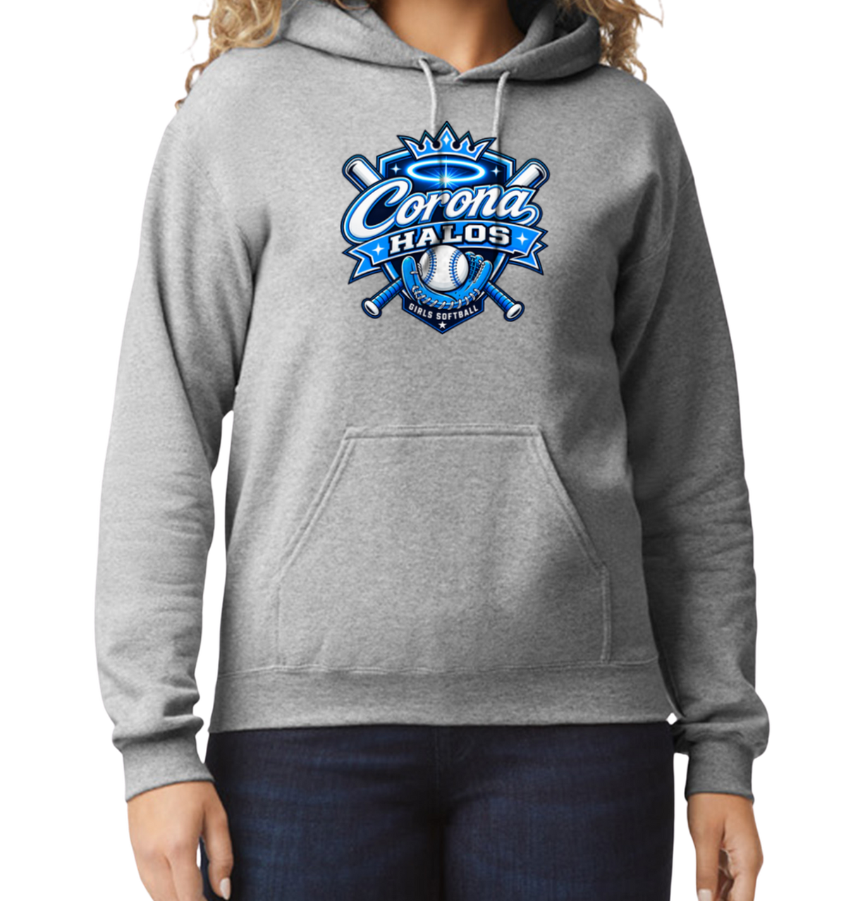 Corona Halos Pullover Hoodie - Gray