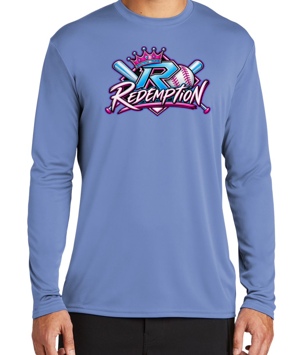 Redemption Dryfit Long Sleeve Shirt - Blue