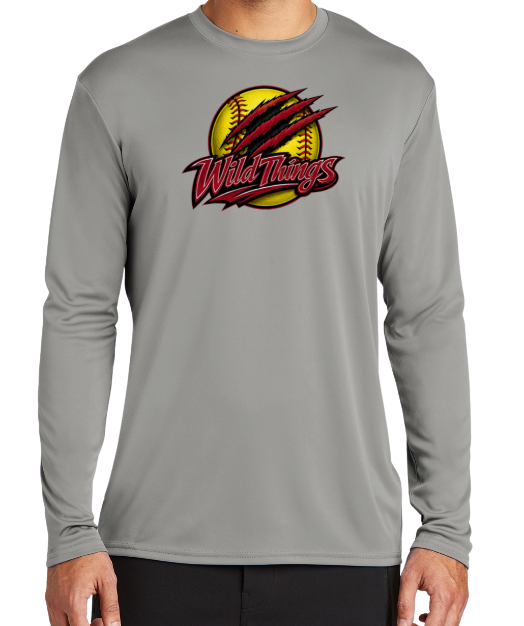 Wild Things Dryfit Long Sleeve Shirt - Gray