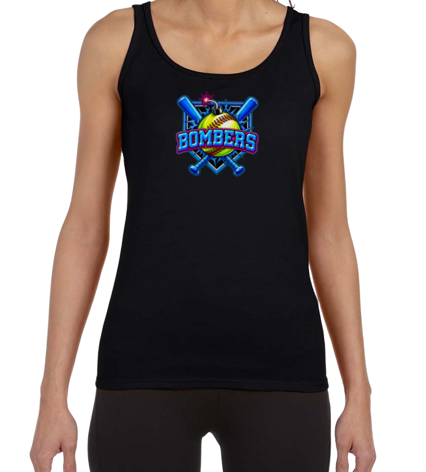 Bombers Softstyle Women's Fitted Tank Top - Black
