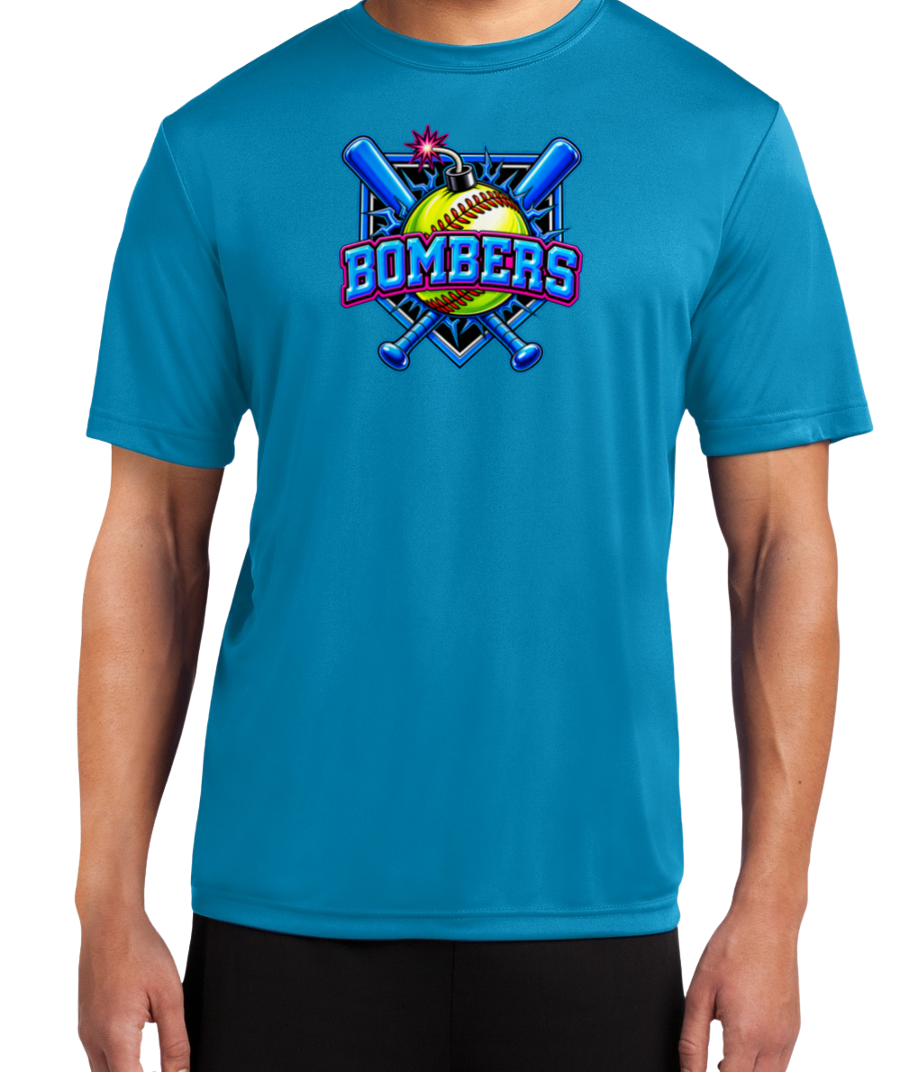 Bombers Dryfit Performance Tee - Blue