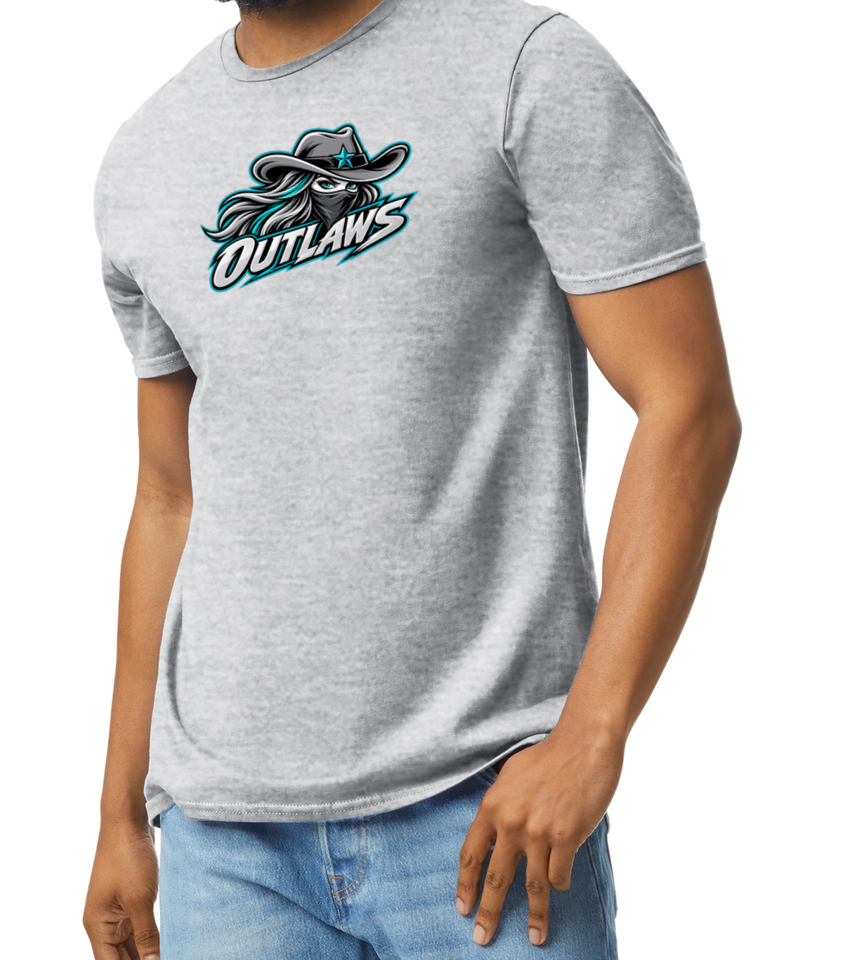 Outlaws Softstyle T-Shirt - Gray