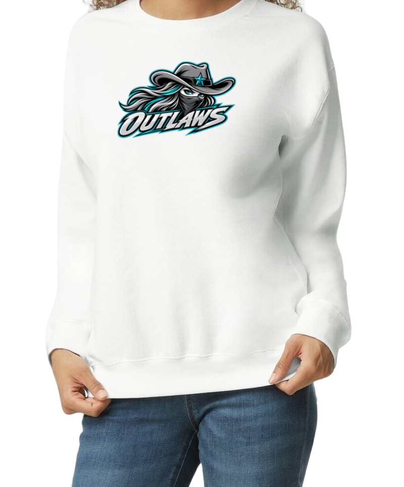 Outlaws Crew Sweatshirt - White