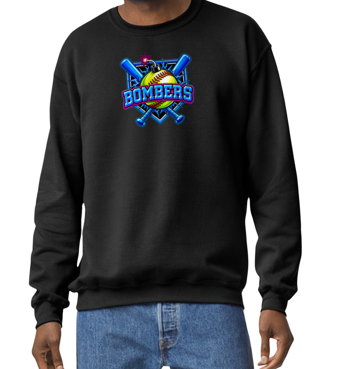 Bombers Crew Sweatshirt - Black