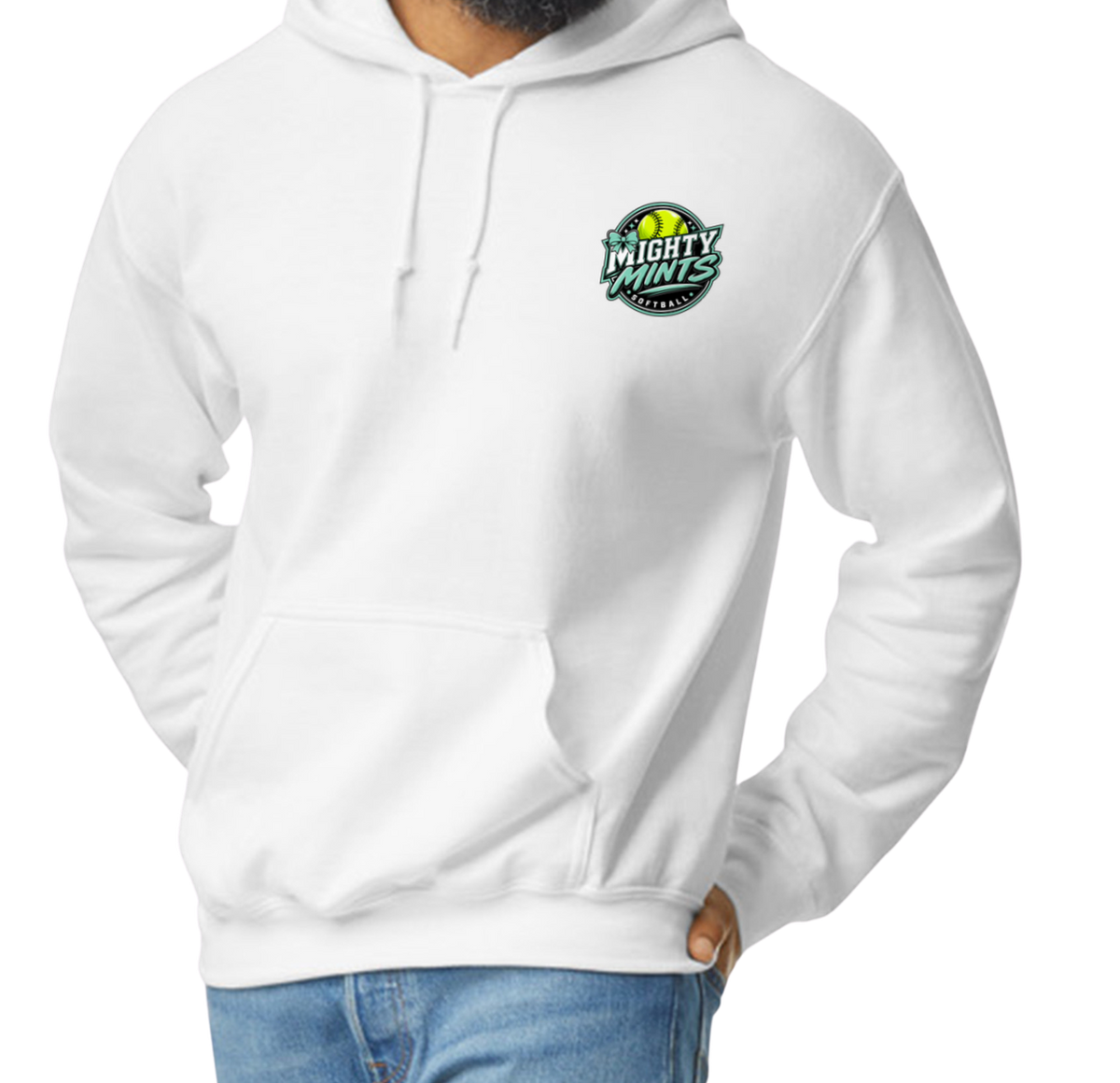 Mighty Mints Pullover Hoodie - White