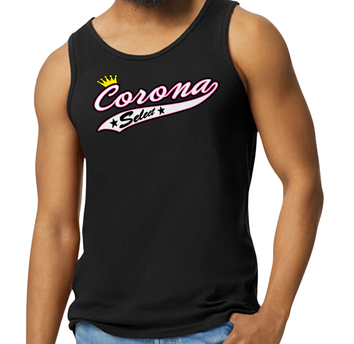 Corona Select Men's Tank Top - Black (Style 2)