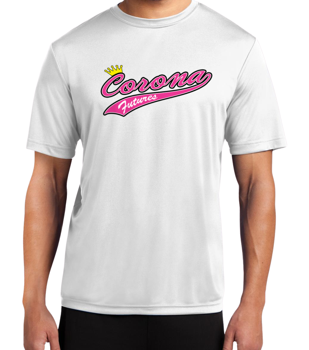 Corona Futures Dryfit T-Shirt - White (Style 1)