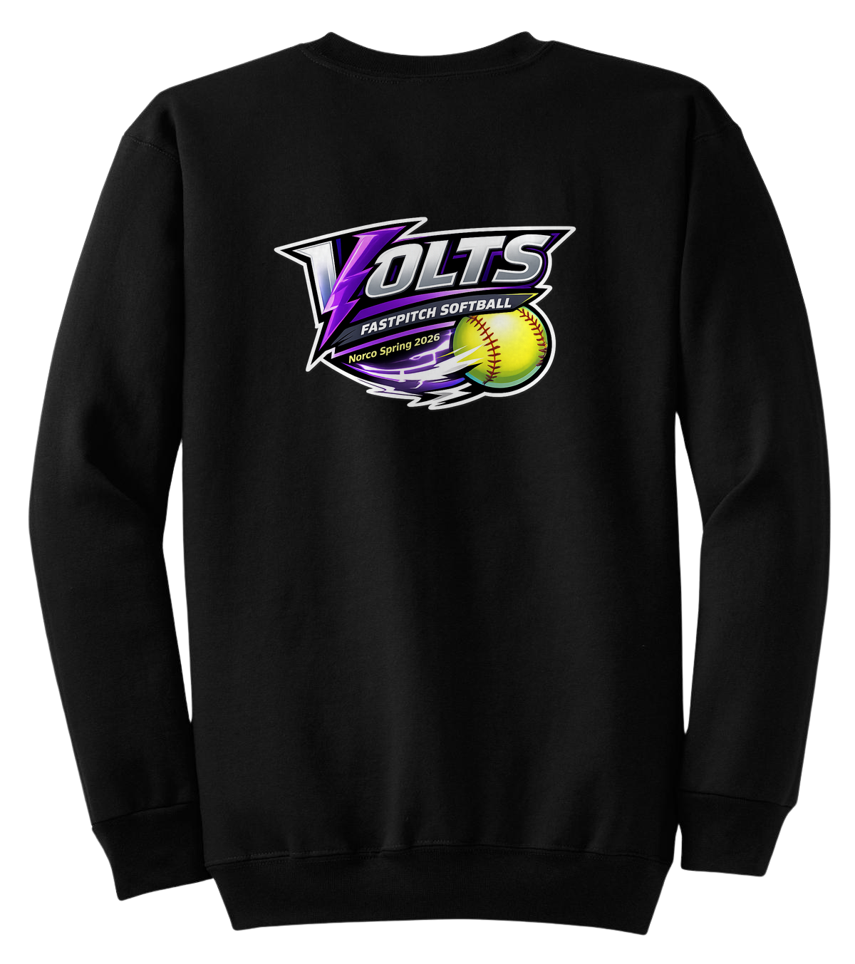 Volts Crew Sweatshirt - Black