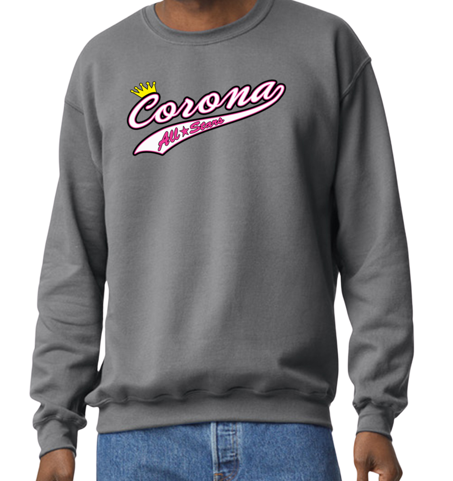 Corona All Stars Crew Sweatshirt - Gray (Style 2)