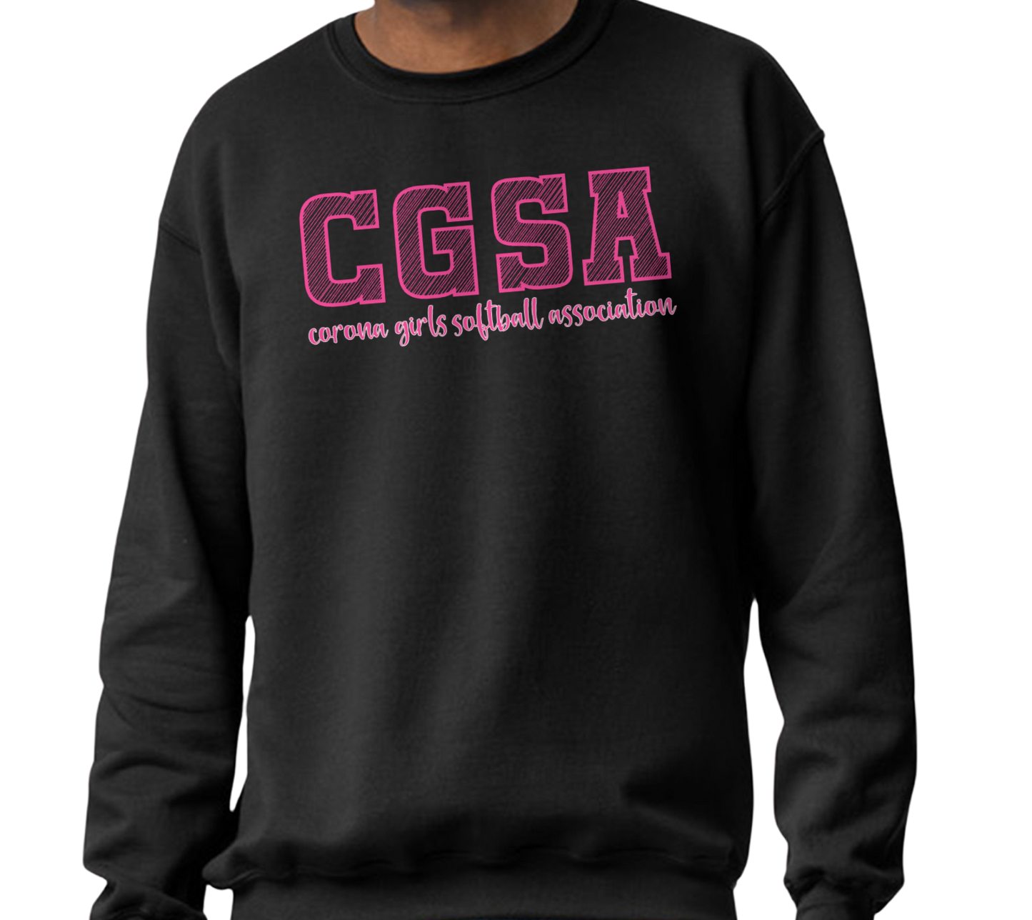 Corona Softball Crew Sweatshirt - Black (Style 3)