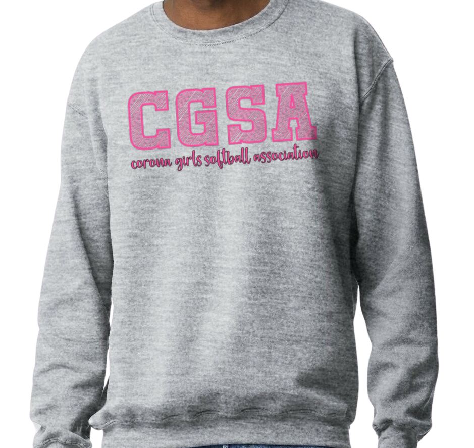 Corona Softball Crew Sweatshirt - Gray (Style 3)