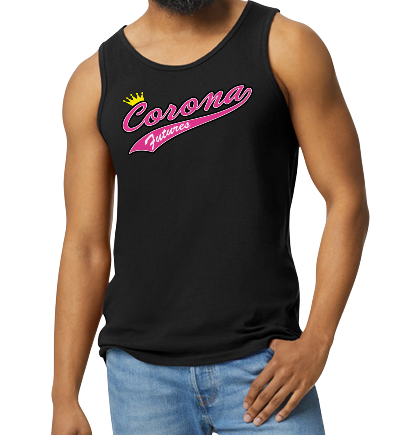 Corona Futures Men's Tank Top - Black (Style 1)