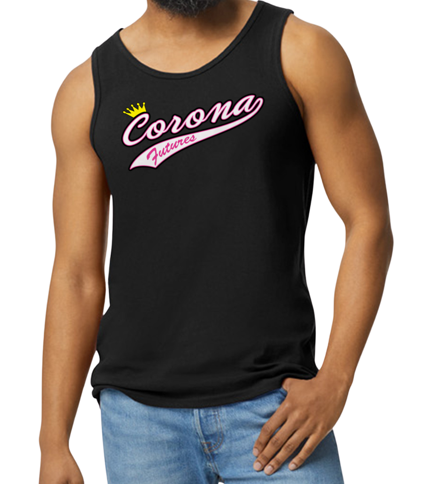 Corona Futures Men's Tank Top - Black (Style 2)