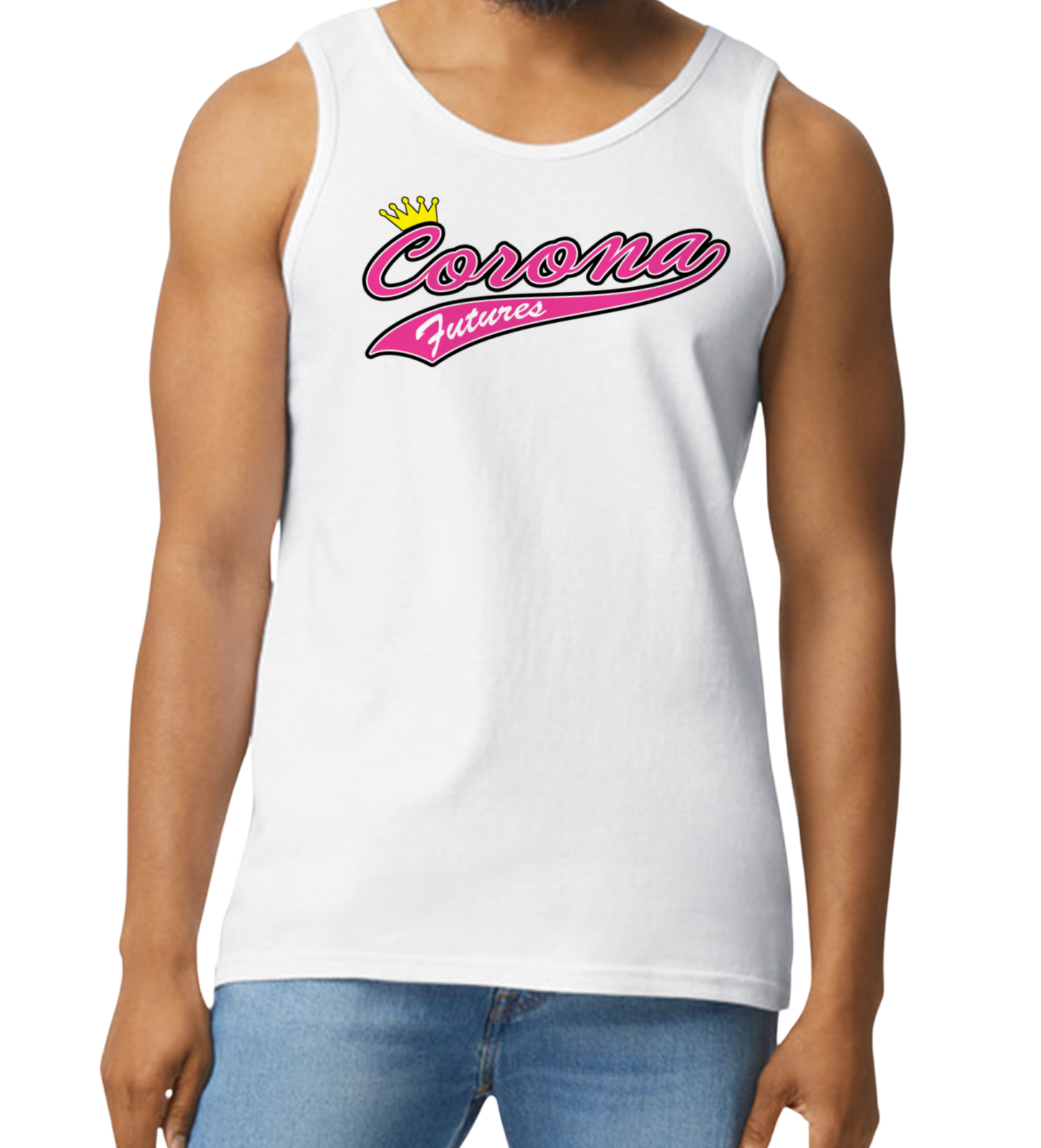 Corona Futures Men's Tank Top - White (Style 1)