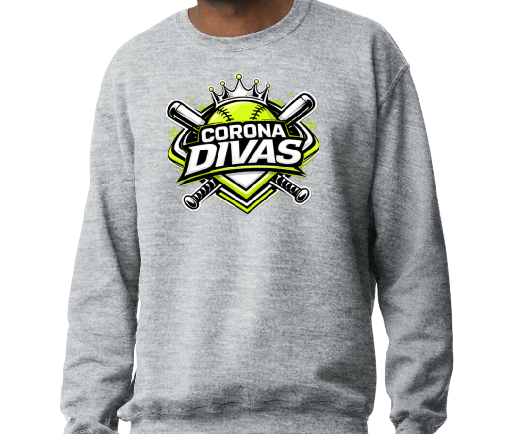 Corona Divas Crew Sweatshirt - Gray