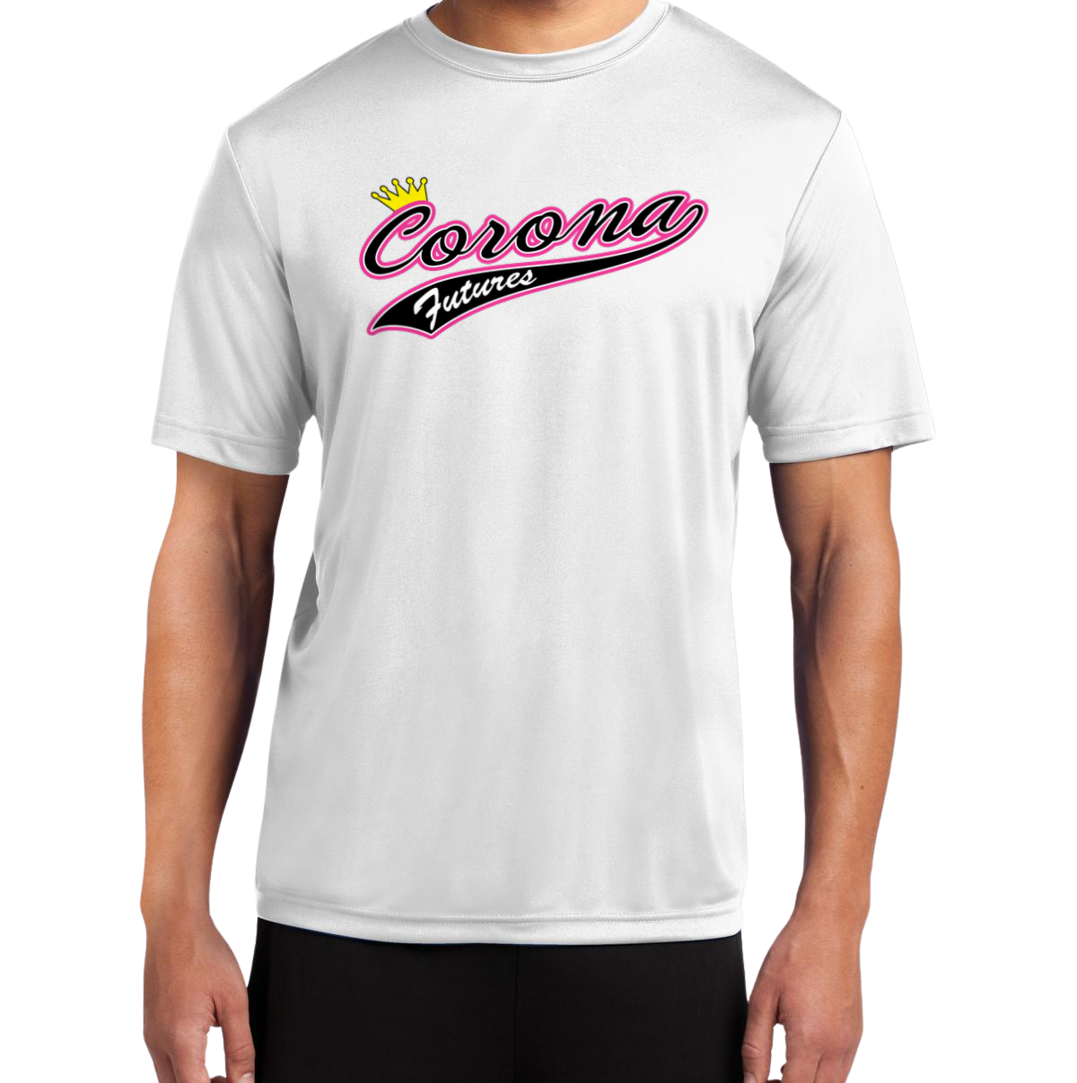 Corona Futures Dryfit T-Shirt - White (Style 3)