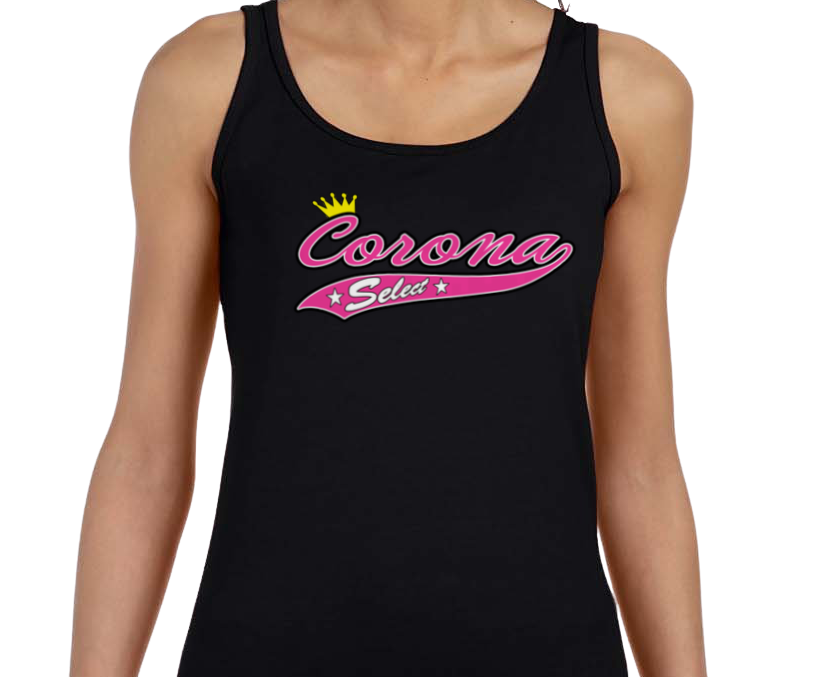 Corona Select Softstyle Women's Fitted Tank Top - Black (Style 1)