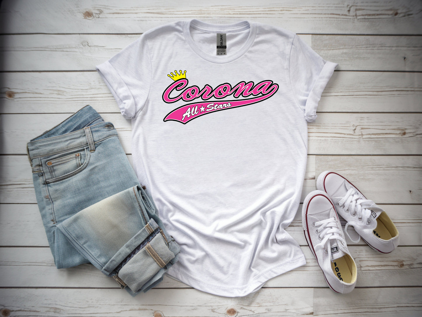 Corona All Stars Softstyle T-Shirt - White (Style 1)