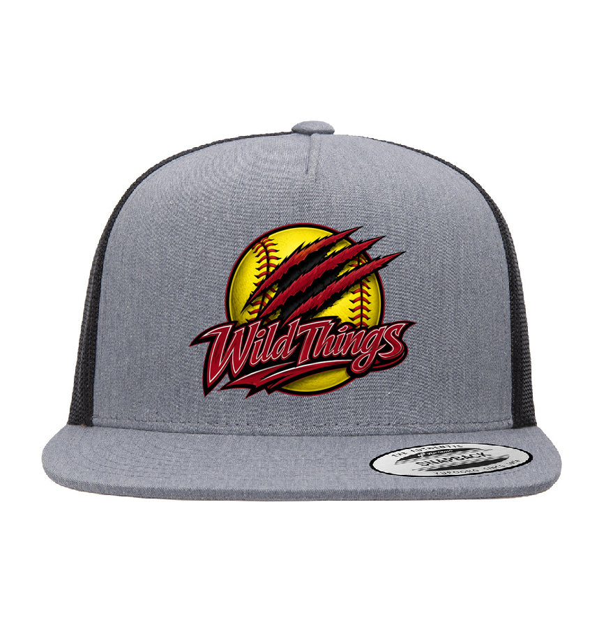 Wild Things Snapback Trucker Hat - Gray/Black
