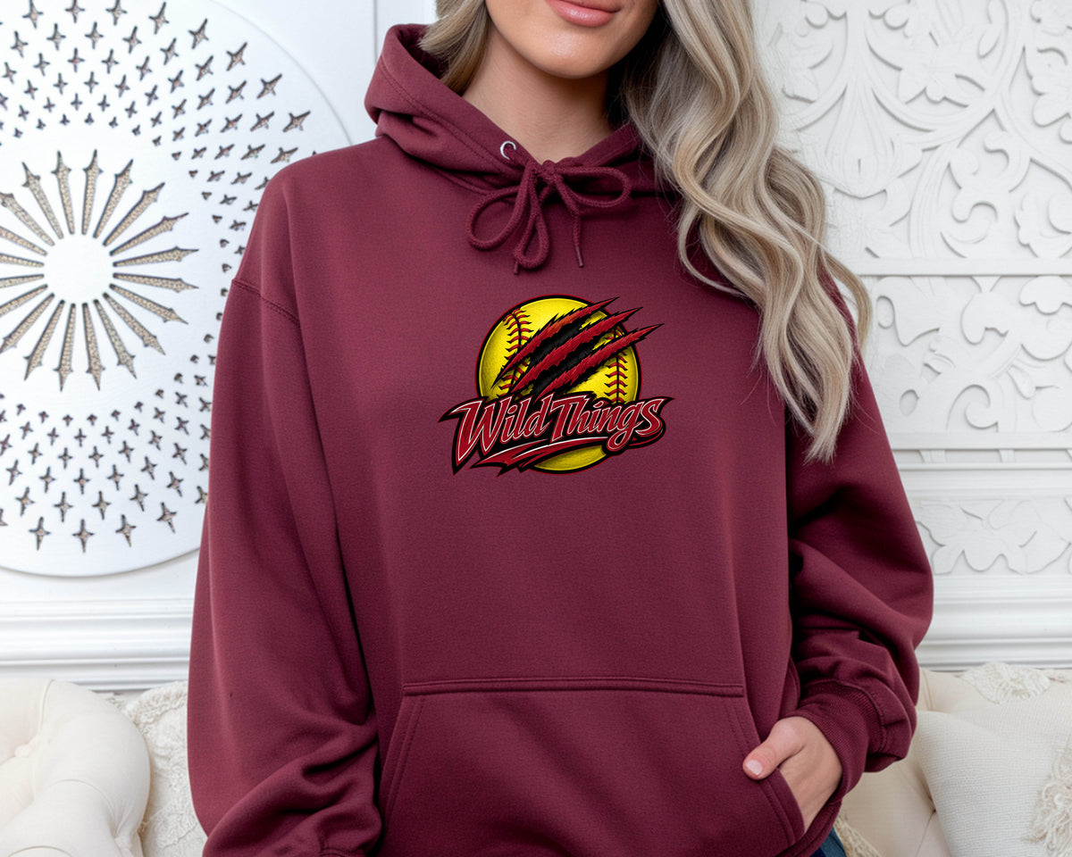 Wild Things Pullover Hoodie - Cardinal