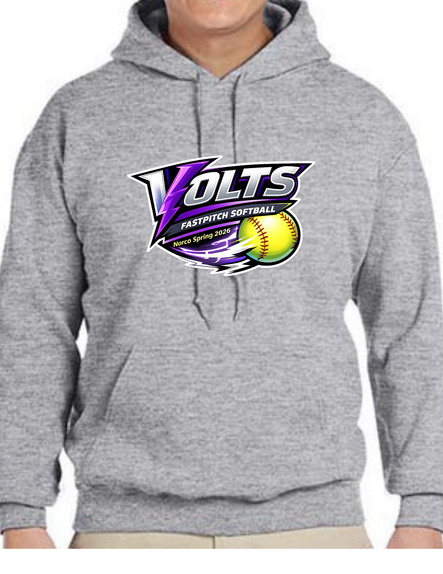 Volts Pullover Hoodie - Gray