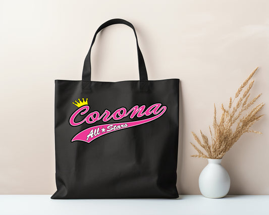 Corona All Star Zippered Bag - Black (Style 1)