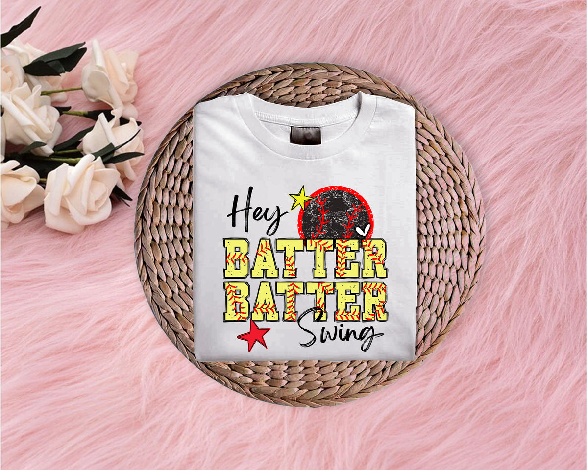 Hey Batter Batter Softstyle T-Shirt (Multiple Colors)