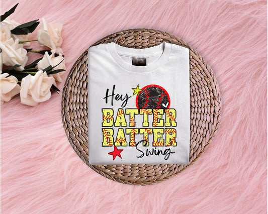 Hey Batter Batter Softstyle T-Shirt (Multiple Colors)