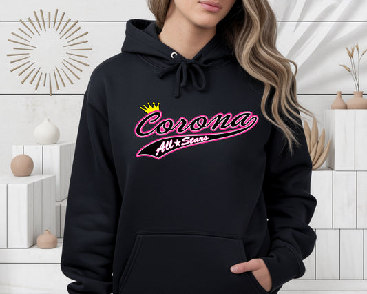 Corona All Stars Pullover Hoodie - Black (Style 3)