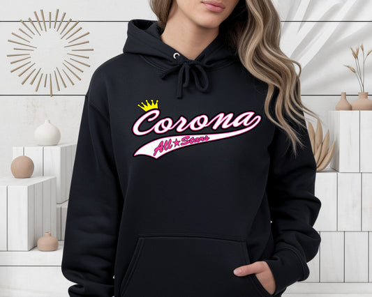 Corona All Stars Pullover Hoodie - Black (Style 2)